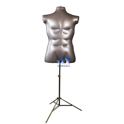 Inflatable Male Torso, Large with MS12 Stand, S...
